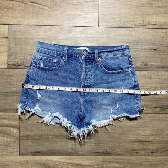 Pistola Womens Nova Relaxed Cut Off High Rise Shorts Size 28 Tulum Blue - Picture 3 of 12